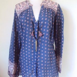 Boho Indian Cotton Block Print Blouse